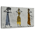 thumbnail image 1 of Elephant Stock African Women Head Carrying Wall Art - Horizontal Canvas Wall Art - Living Room Wall Decor - People Canvas - Gray And Black Decor - 45" x 30", 1 of 8