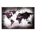 thumbnail image 1 of Elephant Stock Aged World Map Xl Wall Art - Horizontal Canvas Wall Art - Living Room Wall Decor - Education Canvas - Black And White Decor - 12" x 8", 1 of 4