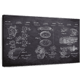 thumbnail image 1 of Elephant Stock Alarm Wrist Watch Vintage Bw Patent Wall Art - Horizontal Canvas Wall Art - Living Room Wall Decor - Patent Canvas - Gray And White Decor - 45" x 30", 1 of 8