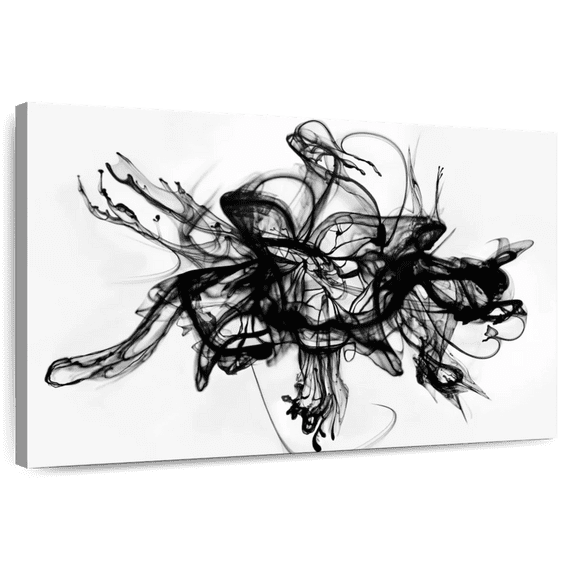 Elephant Stock Alchemy Wall Art - Horizontal Canvas Wall Art - Living Room Wall Decor - Abstract Canvas - Black And White Decor By Ben Heine - 12" x 8"