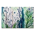 thumbnail image 1 of Elephant Stock Algae Wall Art - Horizontal Canvas Wall Art - Living Room Wall Decor - Floral And Botanical Canvas - White And Teal Decor By Sylvie Demers - 51" x 34", 1 of 4