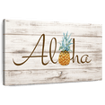 thumbnail image 1 of Elephant Stock Aloha Pineapple Wall Art - Horizontal Canvas Wall Art - Living Room Wall Decor - Food And Drink Canvas - Blue And Gray Decor - 51" x 34", 1 of 8