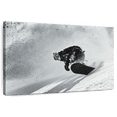 thumbnail image 1 of Elephant Stock Alpe D'huez Skiier Wall Art - Horizontal Canvas Wall Art - Living Room Wall Decor - Sports Canvas - Black And Gray Decor - 39" x 26", 1 of 8