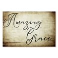 thumbnail image 1 of Elephant Stock Amazing Grace Script Wall Art - Horizontal Canvas Wall Art - Living Room Wall Decor - Inspirational And Typography Canvas - Beige And Brown Decor - 48" x 32", 1 of 8