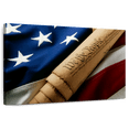 thumbnail image 1 of Elephant Stock American Freedom Wall Art - Horizontal Canvas Wall Art - Living Room Wall Decor - Flags Canvas - Blue And Gray Decor - 51" x 34", 1 of 8