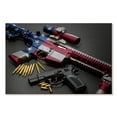 thumbnail image 1 of Elephant Stock American Military Rifle Wall Art - Horizontal Canvas Wall Art - Living Room Wall Decor - Military Canvas - Black And Gray Decor - 12" x 8", 1 of 4