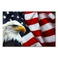 thumbnail image 1 of Elephant Stock American National Bald Eagle Wall Art - Horizontal Canvas Wall Art - Living Room Wall Decor - Animal Canvas - Brown And Orange Decor - 51" x 34", 1 of 4