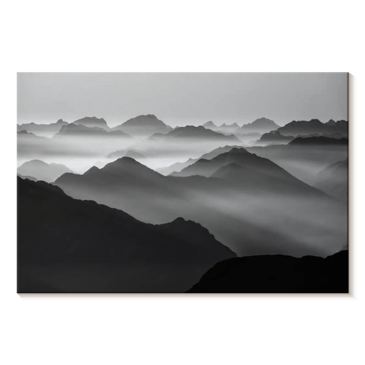 Elephant Stock Andes Mountains In Mist Wall Art - Horizontal Canvas ...