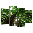 thumbnail image 1 of Elephant Stock Arashiyama Bamboo Grove Wall Art - Horizontal Multi Panel Canvas - Living Room Wall Decor - Nature Multi Panel - Gray And Beige Decor - 68" x 42", 1 of 8