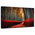 thumbnail image 1 of Elephant Stock Arashiyama Bamboo Trail Wall Art - Horizontal Canvas Wall Art - Living Room Wall Decor - Nature Canvas - Black And Brown Decor - 12" x 8", 1 of 8