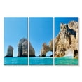 thumbnail image 1 of Elephant Stock Arch Of Cabo San Lucas Wall Art - Horizontal Multi Panel Canvas - Living Room Wall Decor - Beach Multi Panel - Blue And Yellow Decor - 65" x 42", 1 of 4