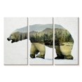 thumbnail image 1 of Elephant Stock Arctic Polar Bear Wall Art - Horizontal Multi Panel Canvas - Living Room Wall Decor - Animal Multi Panel - Gray And Green Decor By Davies Babies - 74" x 48", 1 of 4
