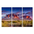 thumbnail image 1 of Elephant Stock Arizona Superstition Mountains Wall Art - Horizontal Multi Panel Canvas - Living Room Wall Decor - Nature Multi Panel - Gray And Orange Decor - 57" x 36", 1 of 4