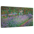 thumbnail image 1 of Elephant Stock The Artist's Garden At Giverny 1900 Wall Art - Horizontal Canvas Wall Art - Lobby Wall Decor - Hobbies And Lifestyle Canvas - Purple And Brown Decor By Claude Monet - 45" x 30", 1 of 8