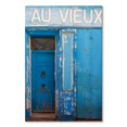 thumbnail image 1 of Elephant Stock Au Vieux Blue Door Wall Art - Vertical Canvas Wall Art - Living Room Wall Decor - Architecture Canvas - Blue And Gray Decor By Sossi Madzounian - 8" x 12", 1 of 4