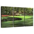 thumbnail image 1 of Elephant Stock Augusta National 11th Hole I Wall Art - Horizontal Multi Panel Canvas - Living Room Wall Decor - Sports Multi Panel - Green And Brown Decor By Marci Rule - 33" x 20", 1 of 8