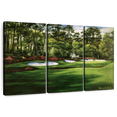 thumbnail image 1 of Elephant Stock Augusta National 13th Hole I Wall Art - Horizontal Multi Panel Canvas - Living Room Wall Decor - Sports Multi Panel - Green And Red Decor By Marci Rule - 33" x 20", 1 of 8