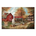 thumbnail image 1 of Elephant Stock Autumn Farm Fresh Wall Art - Horizontal Canvas Wall Art - Living Room Wall Decor - Nature Canvas - Red And Brown Decor By Ruane Manning - 24" x 16", 1 of 4