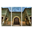 thumbnail image 1 of Elephant Stock Bab Mansour Wall Art - Horizontal Multi Panel Canvas - Living Room Wall Decor - Architecture Multi Panel - Yellow And Green Decor - 23" x 14", 1 of 4