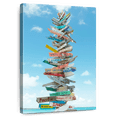 thumbnail image 1 of Elephant Stock Bahamas Beach Signs Wall Art - Vertical Canvas Wall Art - Living Room Wall Decor - Places Canvas - Blue And White Decor - 8" x 12", 1 of 8