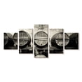 thumbnail image 1 of Elephant Stock Barrels Of Wine Wall Art - Horizontal Multi Panel Canvas - Living Room Wall Decor - Food And Drink Multi Panel - Black And Gray Decor - 29" x 12", 1 of 4
