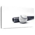 thumbnail image 1 of Elephant Stock Baseball And Bat Wall Art - Horizontal Canvas Wall Art - Living Room Wall Decor - Sports Canvas - White And Gray Decor - 36" x 24", 1 of 8