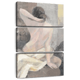 thumbnail image 1 of Elephant Stock After The Bath I Wall Art - Vertical Multi Panel Canvas - Living Room Wall Decor - People Multi Panel - Beige And Gray Decor By Albena Hristova - 20" x 32", 1 of 8