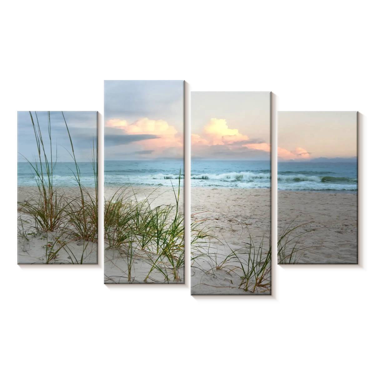 Elephant Stock Beach Driftwood Wall Art - Horizontal Multi Panel Canvas ...