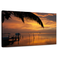 thumbnail image 1 of Elephant Stock Beach Sunset In Belize Wall Art - Horizontal Canvas Wall Art - Living Room Wall Decor - Beach Canvas - Orange And Brown Decor - 39" x 26", 1 of 8