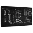 thumbnail image 1 of Elephant Stock Beer Compilation Bw Patent Wall Art - Horizontal Canvas Wall Art - Living Room Wall Decor - Food And Drink Canvas - Black And White Decor - 48" x 32", 1 of 8