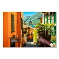 thumbnail image 1 of Elephant Stock Bellagio Village Wall Art - Horizontal Canvas Wall Art - Living Room Wall Decor - Places Canvas - Orange And Green Decor - 45" x 30", 1 of 4