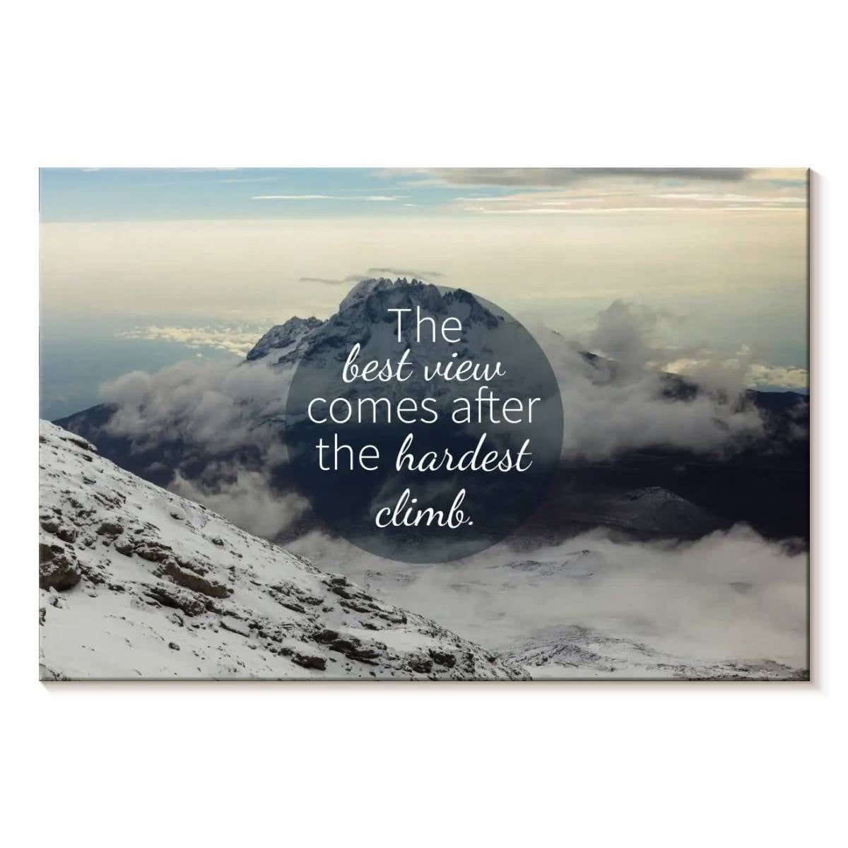 Elephant Stock The Best View Quote Wall Art - Horizontal Canvas Wall ...