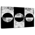 thumbnail image 1 of Elephant Stock Black Background Abstract Wall Art - Horizontal Canvas Wall Art - Living Room Wall Decor - Abstract Canvas - Black And Gray Decor - 48" x 32", 1 of 8