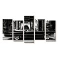 thumbnail image 1 of Elephant Stock Black Cadillac Wall Art - Horizontal Multi Panel Canvas - Living Room Wall Decor - Transportation Multi Panel - Black And White Decor By Philippe Hugonnard - 25" x 12", 1 of 4