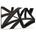 thumbnail image 1 of Elephant Stock Black Roads Abstract Wall Art - Horizontal Canvas Wall Art - Living Room Wall Decor - Abstract Canvas - White And Black Decor By Emily Navas - 36" x 24", 1 of 8