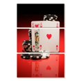 thumbnail image 1 of Elephant Stock Blackjack Ace And King Wall Art - Vertical Multi Panel Canvas - Living Room Wall Decor - Hobbies And Lifestyle Multi Panel - Brown And Red Decor - 14" x 23", 1 of 4