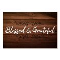 thumbnail image 1 of Elephant Stock Blessed And Grateful Typography I Wall Art - Horizontal Canvas Wall Art - Living Room Wall Decor - Wall Signs Canvas - Brown And Black Decor - 30" x 20", 1 of 4