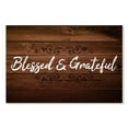 thumbnail image 1 of Elephant Stock Blessed And Grateful Typography I Wall Art - Horizontal Canvas Wall Art - Living Room Wall Decor - Wall Signs Canvas - Brown And Black Decor - 39" x 26", 1 of 4