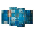 thumbnail image 1 of Elephant Stock Blue Cargo Containers Wall Art - Horizontal Multi Panel Canvas - Living Room Wall Decor - Abstract Multi Panel - Teal And Turquoise Decor - 30" x 18", 1 of 4