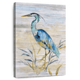 thumbnail image 1 of Elephant Stock Blue Heron Ii Wall Art - Vertical Canvas Wall Art - Dining Room Wall Decor - Animal Canvas - Gray And Beige Decor By Nan - 34" x 51", 1 of 8