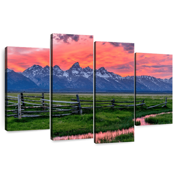 Elephant Stock Blue Liquid Marble Abstract Wall Art - Horizontal Multi Panel Canvas - Living Room Wall Decor - Abstract Multi Panel - Blue And Gray Decor - 52" x 32"