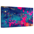 thumbnail image 1 of Elephant Stock Blue Magenta Abstract Wall Art - Horizontal Canvas Wall Art - Living Room Wall Decor - Abstract Canvas - Blue And Pink Decor - 30" x 20", 1 of 8