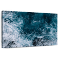 thumbnail image 1 of Elephant Stock Blue Ocean Waves Wall Art - Horizontal Canvas Wall Art - Living Room Wall Decor - Beach Canvas - Teal And White Decor - 39" x 26", 1 of 8
