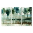 thumbnail image 1 of Elephant Stock Blue Reflection Forest Wall Art - Horizontal Multi Panel Canvas - Living Room Wall Decor - Floral And Botanical Multi Panel - Teal And Green Decor By Allison Pearce - 33" x 20", 1 of 1