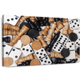 thumbnail image 1 of Elephant Stock Board Games Wall Art - Horizontal Canvas Wall Art - Living Room Wall Decor - Hobbies And Lifestyle Canvas - Brown And Black Decor - 48" x 32", 1 of 8