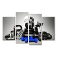 thumbnail image 1 of Elephant Stock Bodybuilding Equipment Wall Art - Horizontal Multi Panel Canvas - Living Room Wall Decor - Sports Multi Panel - Gray And White Decor - 30" x 18", 1 of 4