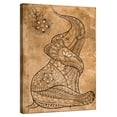 thumbnail image 1 of Elephant Stock Boho Vintage Elephant Wall Art - Vertical Canvas Wall Art - Hallway Wall Decor - Animal Canvas - Brown And Orange Decor - 8" x 12", 1 of 8