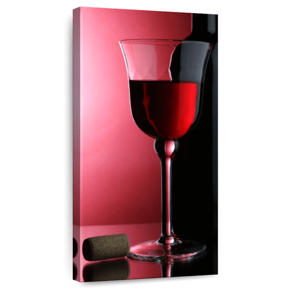 Elephant Stock Bordeaux Wine Wall Art - Food And Drink Canvas Canvas - 21" x 42"