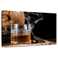 thumbnail image 1 of Elephant Stock Bourbon Barrel And Cigar Wall Art - Food And Drink Canvas Canvas - 45" x 30", 1 of 8