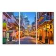 thumbnail image 1 of Elephant Stock Bourbon Street Wall Art - Horizontal Multi Panel Canvas - Living Room Wall Decor - Places Multi Panel - Orange And Gray Decor - 57" x 36", 1 of 4